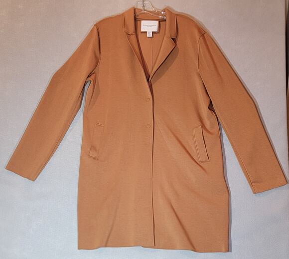 Carolina Belle Jackets & Blazers - Carolina Belle Montreal Camel Scuba Knit Coatigan Jacket Women's XL